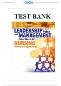 TEST BANK FOR LEADERSHIP ROLES AND MANAGEMENT FUNCTIONS IN NURSING 10TH EDITION MARQUIS HUSTON TEST BANK ISBN-10:1975139216, ISBN-13:9781975139216