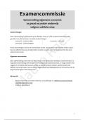 Samenvatting algemene economie - 3ASO - Examencommissie 2024