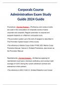Corporals Course Administration Exam Study Guide 2024 Guide