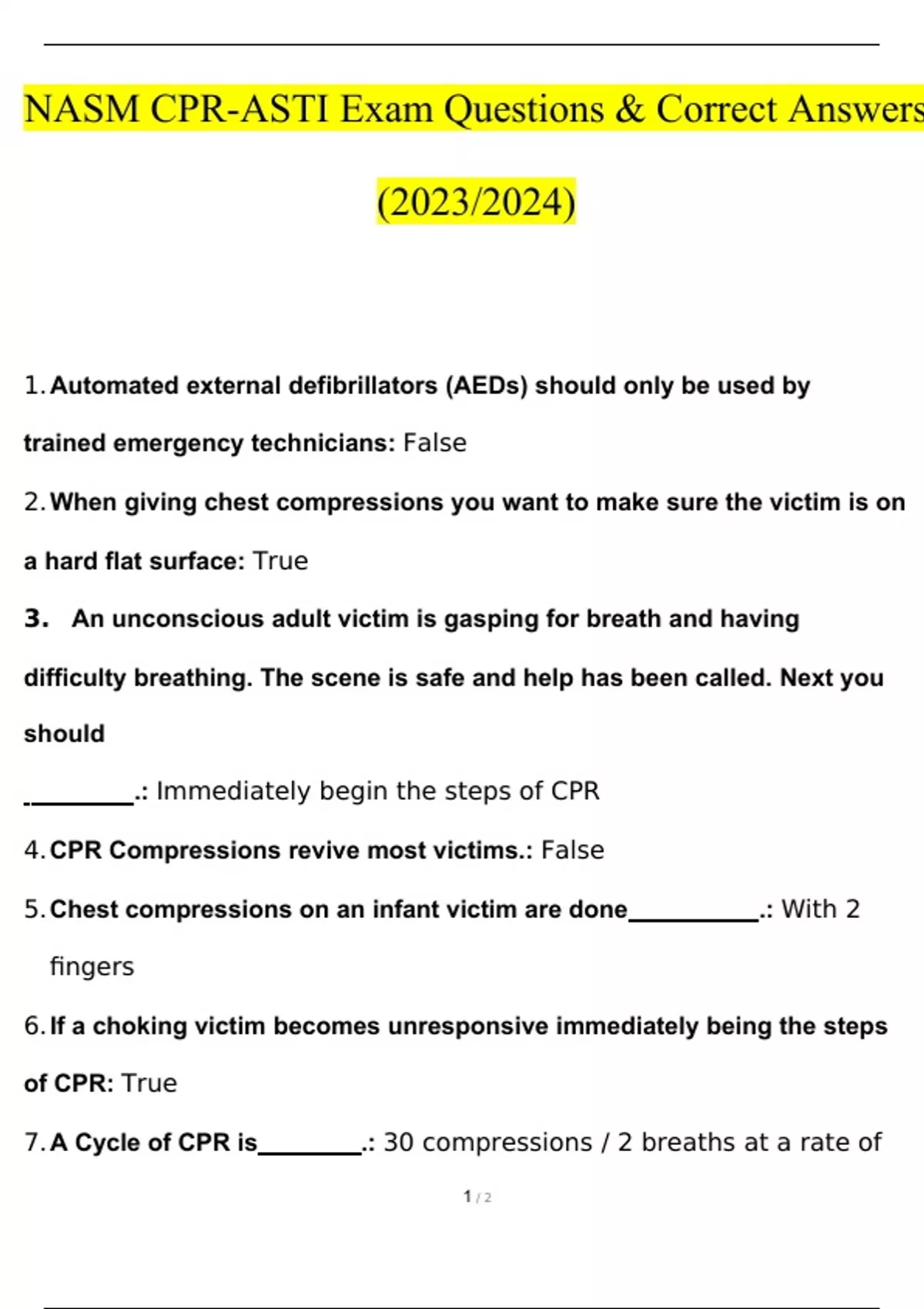 nasm-cpr-asti-exam-questions-answers-2023-2024-nasm-cpr-asti