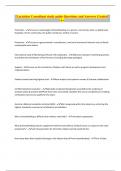 Lactation Consultant study guide Questions and Answers Graded A+
