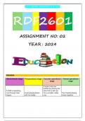 RDF2601 S1 ASSIGNMENT 1 2024(FULL ANSWERS)