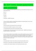 JBL EMT FINAL EXAM QUESTIONS AND ANSWERS 