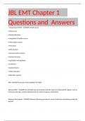 JBL EMT Chapter 1     Questions and  Answers           