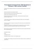 Promulgated Contracts Final &vert; 2024 Questions & Answers &vert; 100&percnt; Correct &vert; Verified