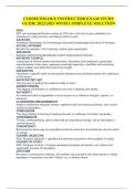 COSMETOLOGY INSTRUCTOR EXAM STUDY GUIDE 2022&sol;2023 WITH COMPLETE SOLUTION