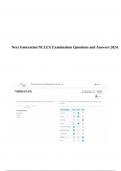 Next Generation NCLEX Examination Questions and Answers 2024.