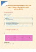 (All-inclusive) Dysrhythmias Basic A| EKG Final Exam| Prophecy EKG Exam with 100% solutions{2024}