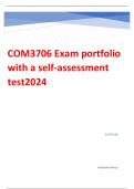 COM3706 Exam portfolio with a self-assessment test2024