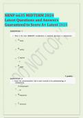 NRNP 6635 MIDTERM 2024 Latest Questions and Answers Guaranteed to Score A+ Latest 2024