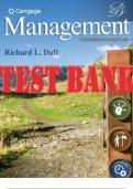 TEST BANK for Management 14th Edition by Richard L&period; Daft&period; Complete Chapters 1-19&period;
