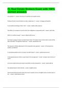 FL Real Estate Brokers Exam with 100&percnt; correct answers