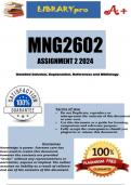 MNG2602 Assessment (COMPLETE ANSWERS) 2 (743807) - DUE 28 April 2024