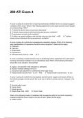 280 ATI Exam 4 Updated Questions 100&percnt; Rated And Verified&excl;&excl;&excl;
