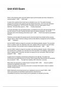 Unit 4&sol;3&sol;2 Exam Questions With Correct Answers