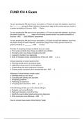 FUND CH 4 Exam Quizzes And Answers Rated 100&percnt;