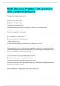 NHIE Electrical Practice Test Questions with Complete Solutions&period;