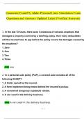 Guarantee ExamFX, Idaho Personal Lines Simulation Exam Questions and Answers (2024 / 2025) Updated Latest (Verified Answers)