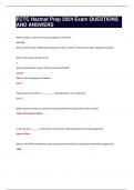 FCTC Hazmat Prep 2024 Exam QUESTIONS  AND ANSWERS