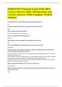 SNHD EMT Protocols Exam With 100&percnt; Correct Answers 2024&comma; 196 Questions and Correct Answers&comma; With Complete Verified Solution&period;