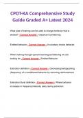 CPDT-KA Comprehensive Study Guide Graded A+ Latest 2024