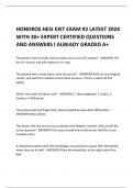 HONDROS HESI EXIT EXAM #2 LATEST 2024  WITH 30+ EXPERT CERTIFIED QUESTIONS AND ANSWERS I ALREADY GRADED A+   