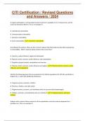 CITI Certification &sol; Revised Questions and Answers &sol; 2024