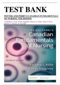Test bank - Potter and Perry's Canadian Fundamentals of Nursing, 7th Edition