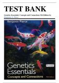 Test bank - Genetics Essentials&colon; Concepts and Connections 5th Edition