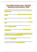 Core NAB practice exam &sol; Revised Questions and Answers &sol; 2024