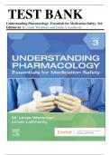 Test bank - Understanding Pharmacology: Essentials for Medication Safety, 3rd Edition