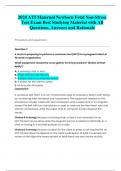 2024 ATI Maternal Newborn Fetal Non-Stress  Test Exam Best Studying Material with All  Questions&comma; Answers and Rationale