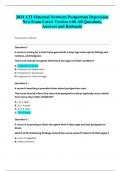 2024 ATI Maternal Newborn Postpartum Depression  New Exam Latest Version with All Questions&comma;  Answers and Rationale