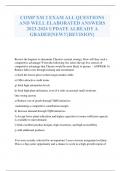 COMP XM 2 EXAM ALL QUESTIONS AND WELL ELABORATED ANSWERS 2023-2024 UPDATE ALREADY A GRADED&vert;NEW&excl;&excl;&lbrace;REVISION&rcub;