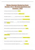 Milady Standard Barbering Exam Review&colon; Ch 9 &sol; Revised Questions and Answers &sol; 2024