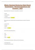 Milady Standard Barbering State Board Examination &sol; Revised Questions and Answers &sol; 2024
