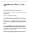 PA Safety inspection Review Revision 2024