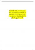 TEST BANK For Brunner and Suddarth's Textbook of Medical-Surgical Nursing, 14th Edition (Hinkle, 2017 )  All Chapters 1 – 73