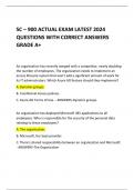 SC – 900 ACTUAL EXAM LATEST 2024 QUESTIONS WITH CORRECT ANSWERS GRADE A+