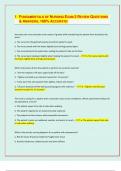 1 FUNDAMENTALS OF NURSING EXAM 2 REVIEW QUESTIONS  & ANSWERS, 100% ACCURATE/