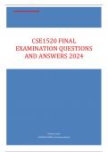 CSE1520 Final Examination Questions and Answers 2024.pdf
