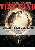 TEST BANK for Strategic Management&colon; Concepts Competitiveness and Globalization 12th Edition Michael AMichael A&period; Hitt&semi; R&period; Duane Ireland&semi; Robert E&period; Hoskisson