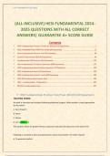 (ALL-INCLUSIVE) HESI FUNDAMENTAL 2024-2025 QUESTIONS WITH ALL CORRECT ANSWERS| GUARANTEE A+ SCORE GUIDE