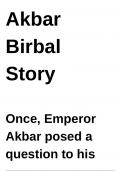 Akbar and Birbal: Timeless Tales of Wit, Wisdom, and Friendship । Assignment 