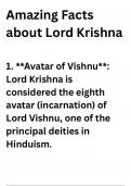"Enchanting Tales: Amazing Facts Unveiled about Lord Krishna"