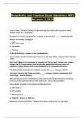 Hospitality and Tourism Exam Questions With Answers &commat; 2024