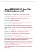 Latest 2024 WGU D027 Exam With Well Detained Answers