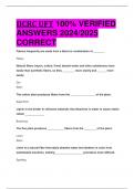 BEST ANSWERS IICRC UFT 100&percnt; VERIFIED  ANSWERS 2024&sol;2025  CORRECT