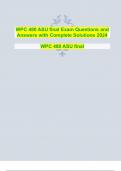 WPC 480 ASU final Exam Questions and Answers with Complete Solutions 2024