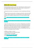 HESI RN  EXIT Exam QUESTIONS AND ANSWERS STUDY STATION&lpar;2022-2023&rpar;